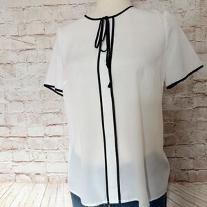 The Limited chiffon blouse short sleeve